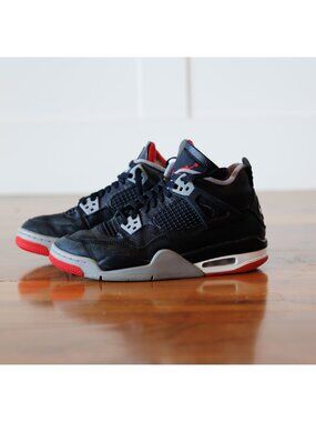 Air Jordan 4 Bred Reimagined Shoes Size 6Y, Unisex